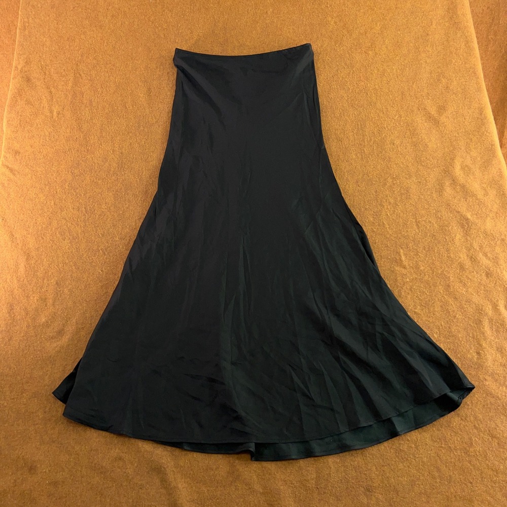 Wild Fable Womens XS Black Rayon Flowy Maxi Skirt New